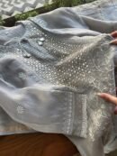 Soft Mulmul Mirror Work X Chikankari Kurta Set
