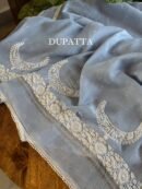 Powder Blue | Crescent Chandbala Chikankari Fabrics