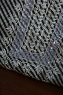 Black Kota Cotton Chikankari Unstitched Kurta Fabrics