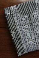 Black Kota Cotton Chikankari Unstitched Kurta Fabrics