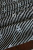 Black Kota Cotton Chikankari Unstitched Kurta Fabrics
