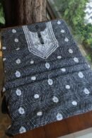 Black Muslin Chikankari Kurta Fabrics
