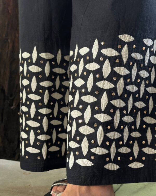 Black & White Daraz Chikankari Palazzo - Image 6