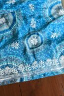 Blue Muslin Chikankari Kurta Fabrics