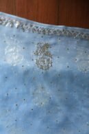 Blue Noor Organza Silk Mukaish Badla Unstitched Kurta Dupatta Set