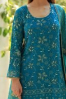 Pure Georgette Chikankari Ari Work Sharara Set