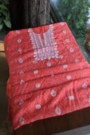 Carrot Pink Muslin Chikankari Kurta Fabrics