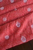 Carrot Pink Muslin Chikankari Kurta Fabrics