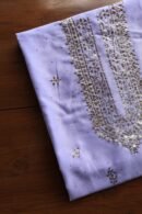 Chanderi Mukaish Badla Unstitched Chikankari Unisex Kurtas