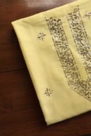 Chanderi Mukaish Badla Unstitched Chikankari Unisex Kurtas