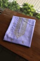 Chanderi Mukaish Badla Unstitched Chikankari Unisex Kurtas