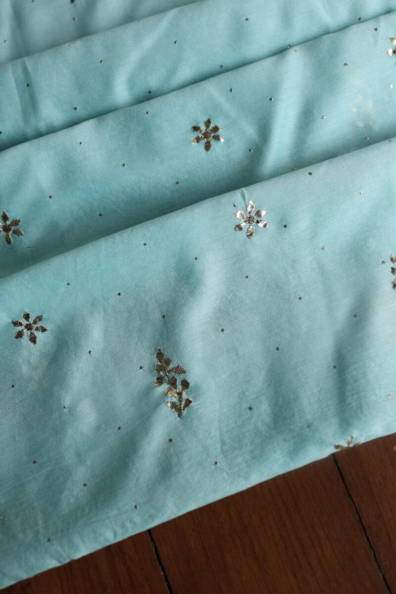 Chanderi Mukaish Badla Unstitched Chikankari Unisex Kurtas