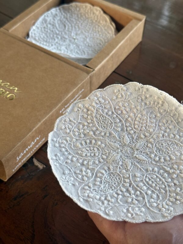 Chikankari Coasters - Image 4