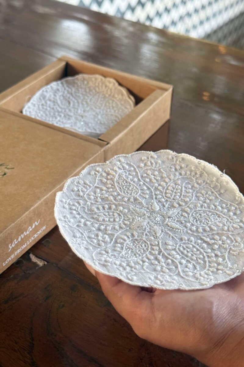Chikankari Coasters