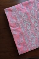 Lotus Pink Cotton Chikankari Unstitched Kurta Fabrics