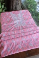 Lotus Pink Cotton Chikankari Unstitched Kurta Fabrics