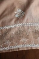 Beige Daraz Chanderi Chikankari Kurta Fabrics