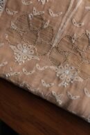 Beige Daraz Chanderi Chikankari Kurta Fabrics