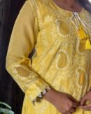 Daraz Chanderi Chikankari Kurta Set