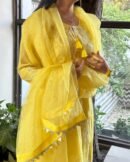 Daraz Chanderi Chikankari Kurta Set