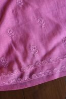 Dark Pink Mal Cotton Fine Chikankari With Kamdani Work Unstitched Fabric