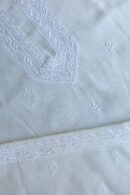 Fine Work Chikankari Chanderi Unstitched Men's Kurtas Fabrics