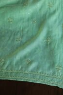 Green Mal Chanderi Silk Chikankari With Sequins Unstitched Kurta Dupatta Set
