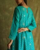 Green Noor Organza Badla Anarkali With Dupatta