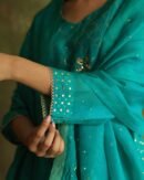 Green Noor Organza Badla Anarkali With Dupatta