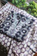 Grey & White Soft Cotton Printed Unstitched Kurta Dupatta Set with Chikankari & Sequin Work