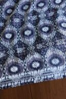 Grey & White Soft Cotton Printed Unstitched Kurta Dupatta Set with Chikankari & Sequin Work