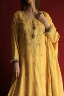 Gold Yellow Jamdani Ready To Wear Kurta Dupatta Set