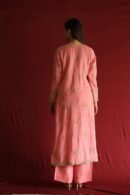 Lotus Pink Kota Mirror Chikankari Ready to Wear Kurta Set