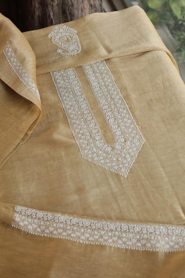 Linen Silk Men's Kurta Fabrics