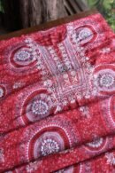 Magenta Muslin Chikankari Unstitched Kurta Fabrics