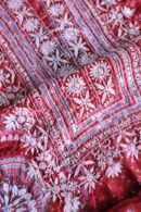Magenta Muslin Chikankari Unstitched Kurta Fabrics