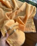 Mal Chanderi Mukaish Silk Dress
