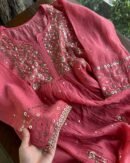 Mal Chanderi Mukaish Silk Dress