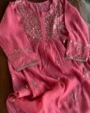 Mal Chanderi Mukaish Silk Dress