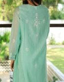 Mal Chanderi 𝑨𝒋𝒓𝒂𝒌𝒉 X Chikankari With Kamdani Work Kurta Set