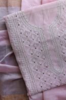 Mal Cotton Fine Chikankari Unstitched Fabrics