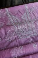 Mal Cotton Fine Chikankari With Kamdani Work Unstitched Fabric