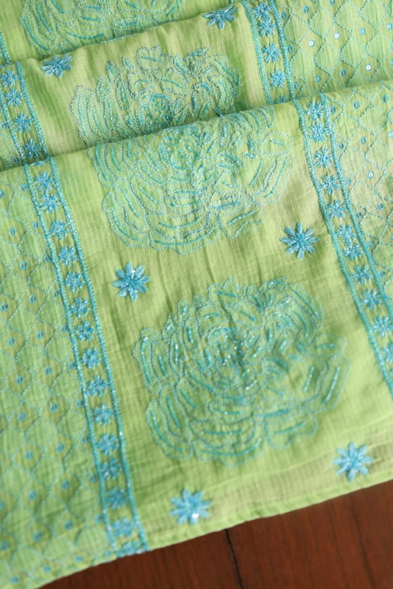 Mal Maheshwari Chikankari Unstitched Fabrics