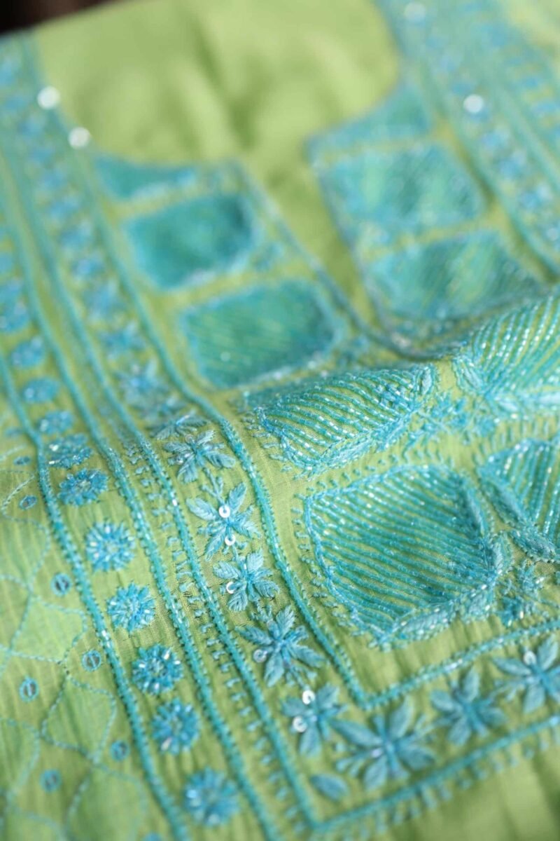 Mal Maheshwari Chikankari Unstitched Fabrics