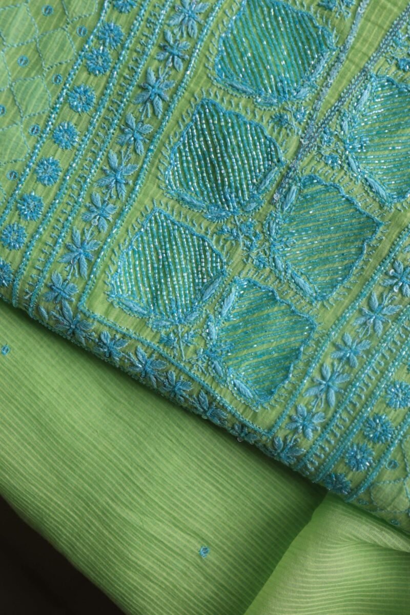 Mal Maheshwari Chikankari Unstitched Fabrics