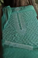 Malmal All Over Chikankari Mens Kurtas Fabrics