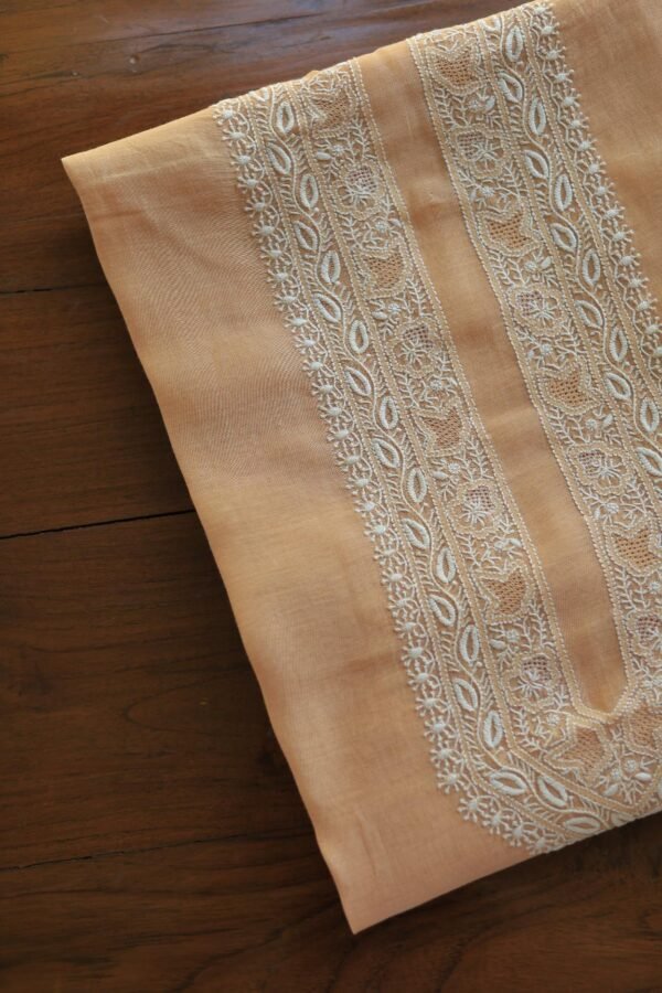 Malmal Chikankari Men's Kurtas Fabrics