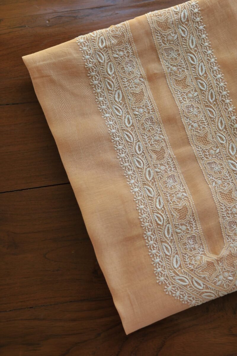 Malmal Chikankari Men's Kurtas Fabrics