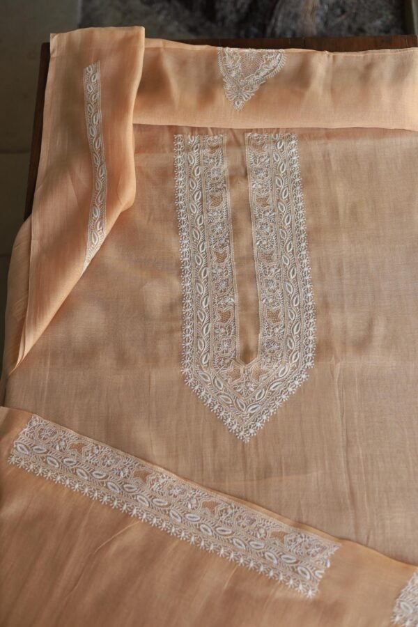 Malmal Chikankari Men's Kurtas Fabrics - Image 7