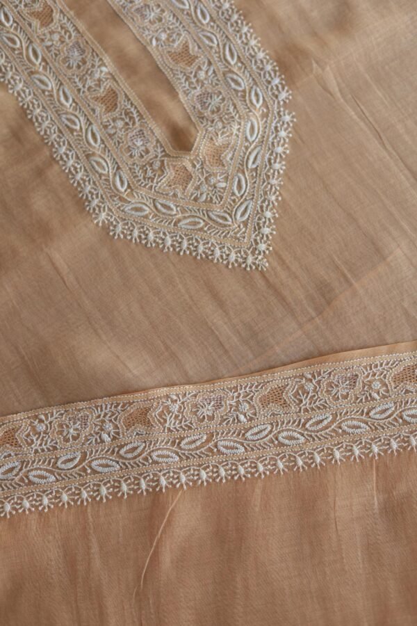 Malmal Chikankari Men's Kurtas Fabrics - Image 8